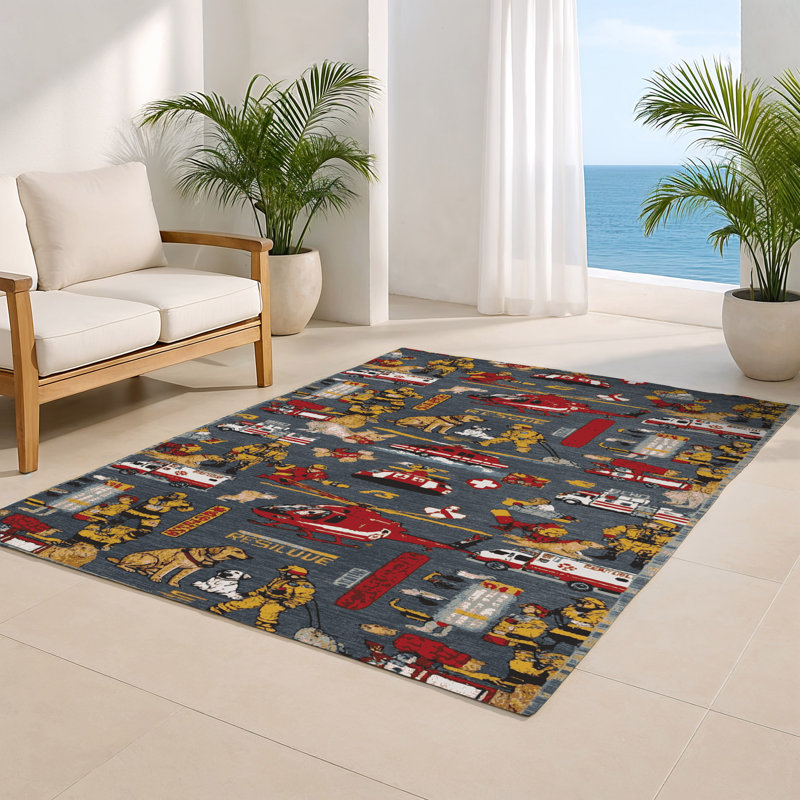 Tapis intérieur et extérieur gris Transport, Rectangulaire 8 pi x 10 pi