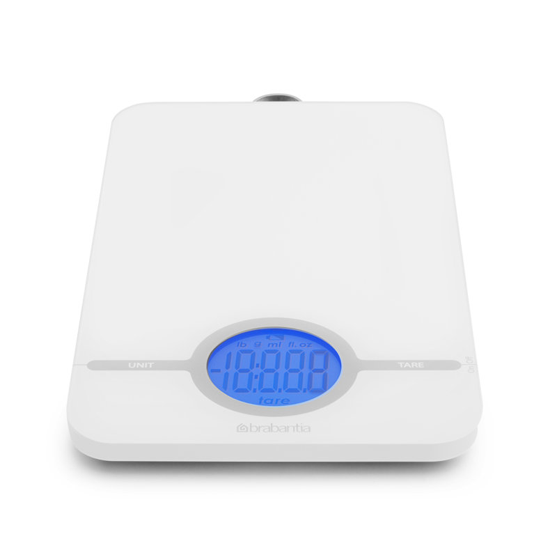 Balance de cuisine digitale et savoureuse, Blanc