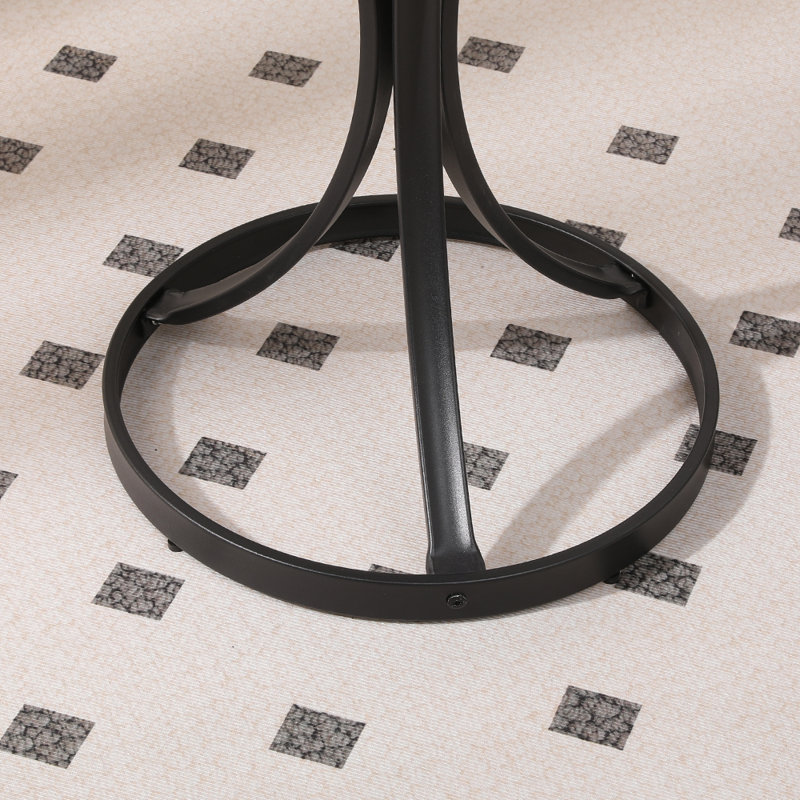 End Table, Black Marble