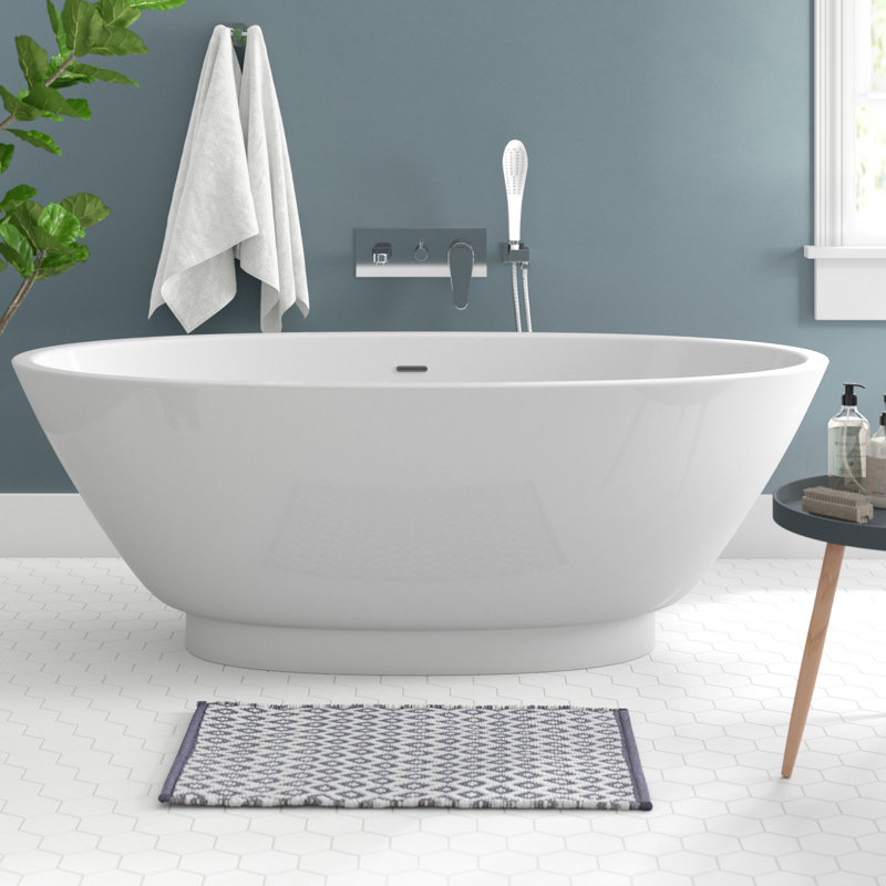 1700mm x 790mm Freestanding Soaking Acrylic Bathtub