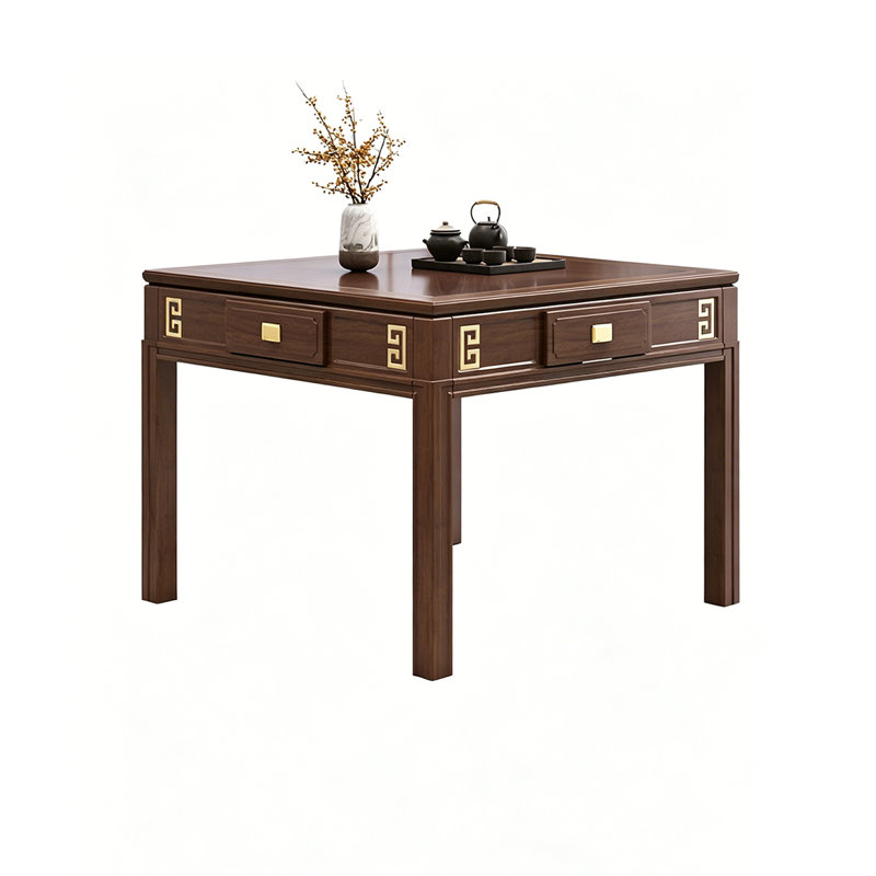 Nouvelle table de salle à manger entièrement automatique en brun