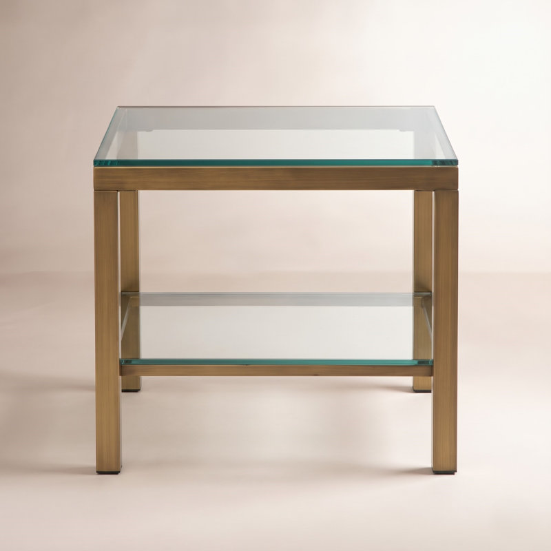 Sawin Glass Top End Table