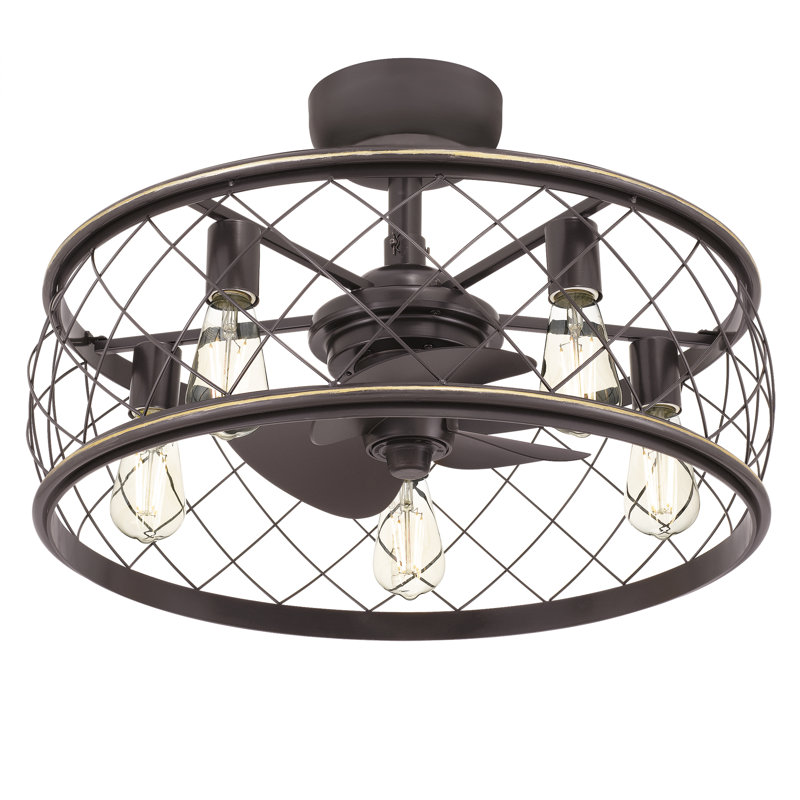 Jonas 12'' Ceiling Fan with Light Kit, Palladian Bronze