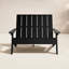 Causeuse double en plastique recyclé Byrnes-760292159