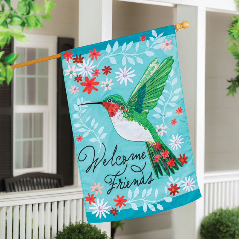 Drapeau de maison de colibri