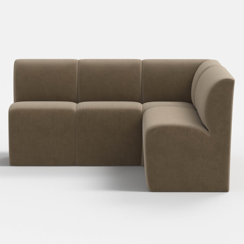 Banquette Salyers, Performance Velvet Walnut