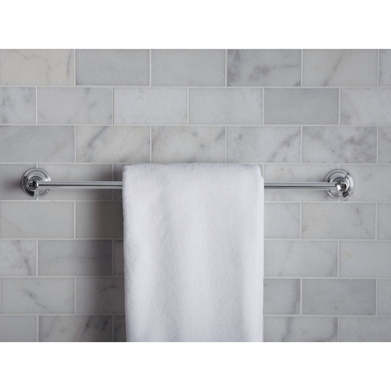Bellis® Towel Bar, 24", Polished Chrome, 18"