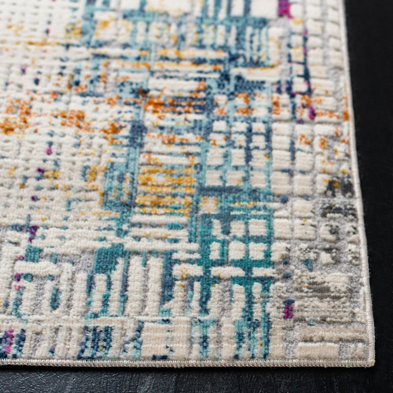 Chauncy Performance Abstract Rug, Rectangle 4' x 6'