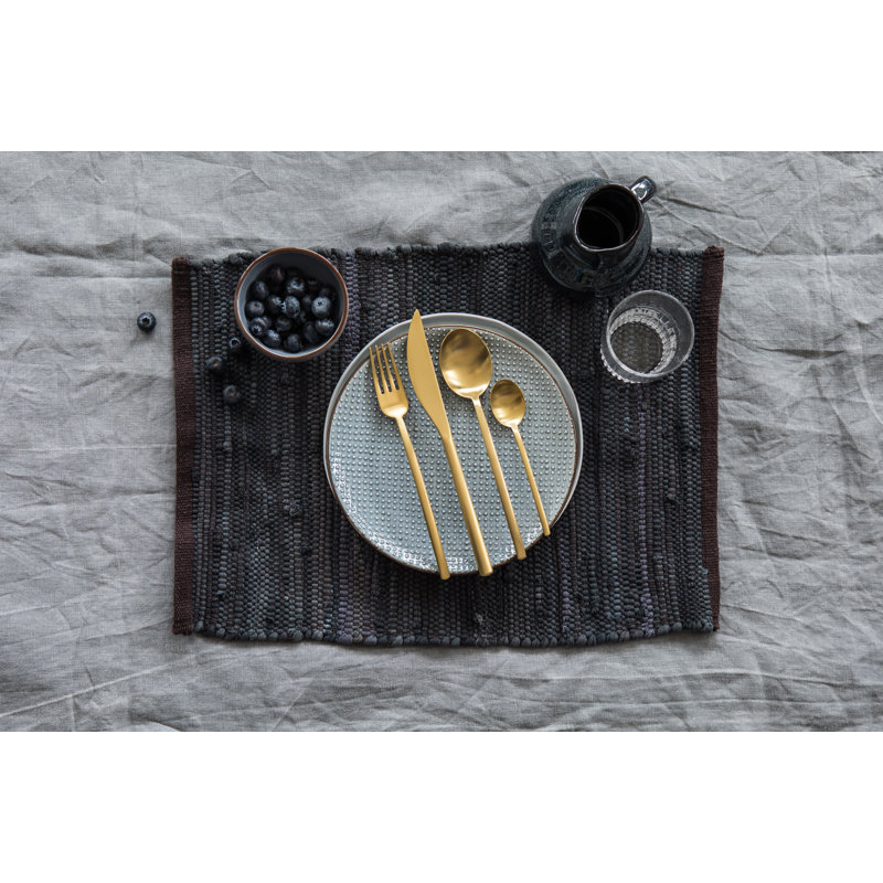 Gold Stainless Steel 20-Piece Flatware Set
