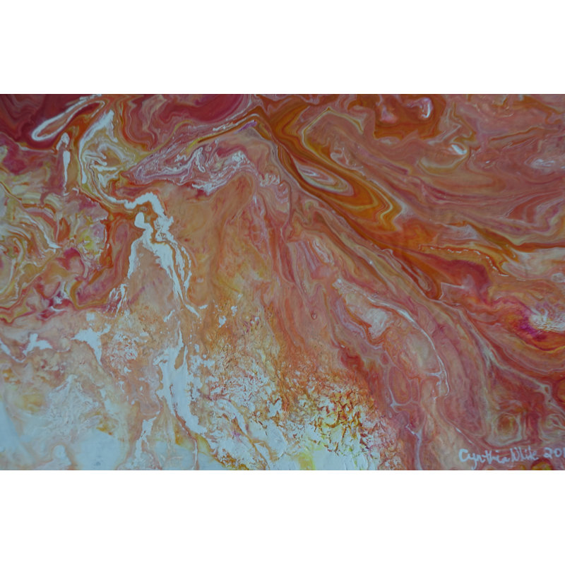 'Sweet Orange' - Wrapped Canvas Painting Print