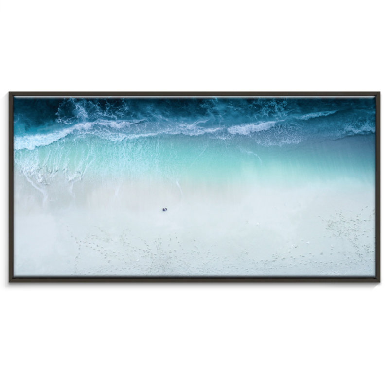 Print on Canvas, 31cm H x 61cm W, Black Floater Frame