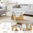 35.8"D X 25.5"W X 16"HTriangle Abstract Coffee Table Modern Tea Table With Solid Wood Base And Triangle Glass Accent Table Chic Home Office Furniture For Living Room Natural Wood Color -2003613734