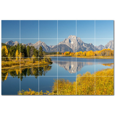 Murale décorative en céramique 4,25 po x 4,25 po