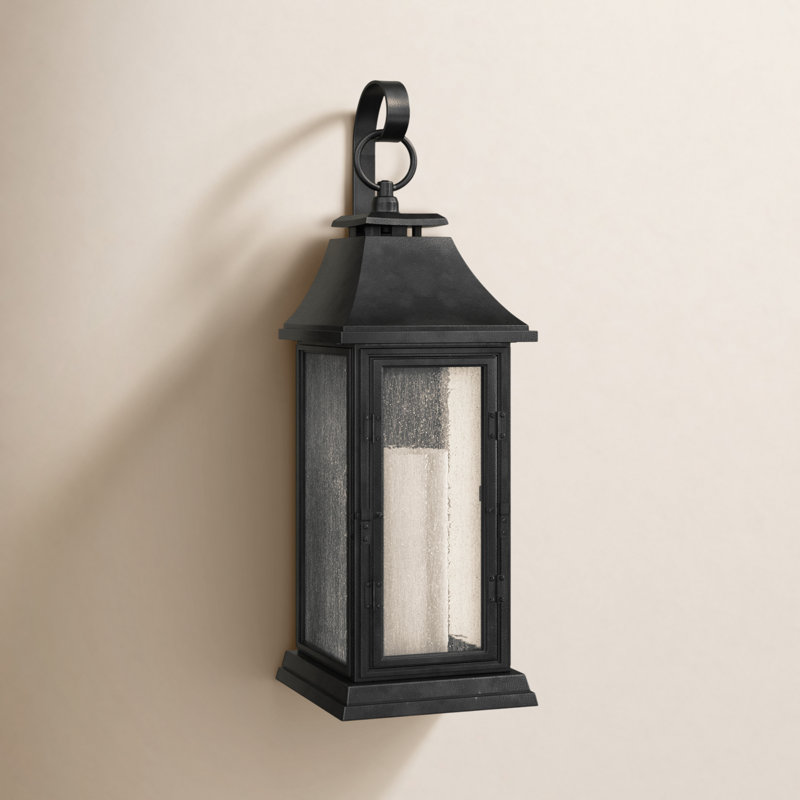 Shepherd - Light Outdoor Wall Lantern, Dark Weathered Zinc, 35.13" H x 11.5" W x 12.88" D