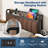 Upholstered Bed Frame with Charging Station and Storage Headboard-204282721-204282732