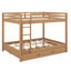 Lit superposé en bois avec échelle et lit gigogne Queen-Over-Queen-954621178