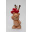 Vase de table en porcelaine brun / rouge 5,75 "