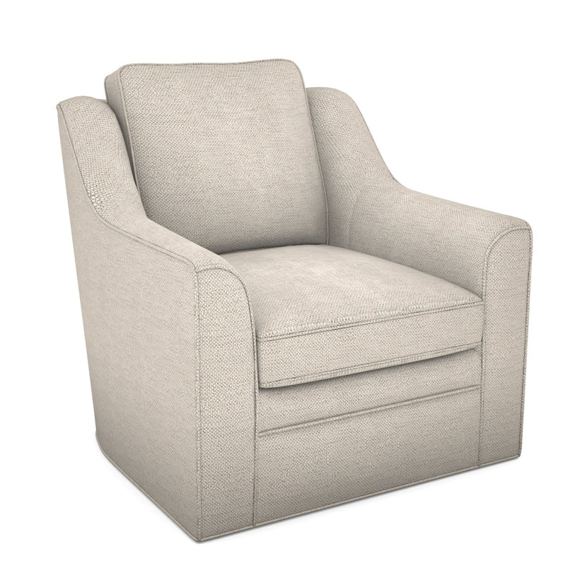 Fauteuil pivotant American Bungalow Nicholas, Impala lin