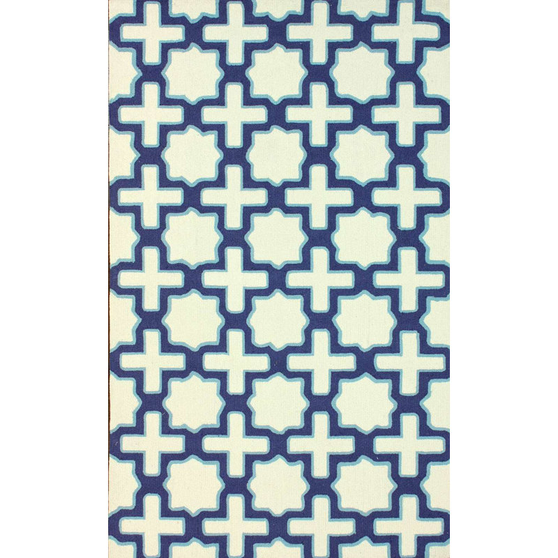 Tapis ivoire crocheté à la main McCallie, Rectangle 7 pi 6 po x 9 pi 6 po