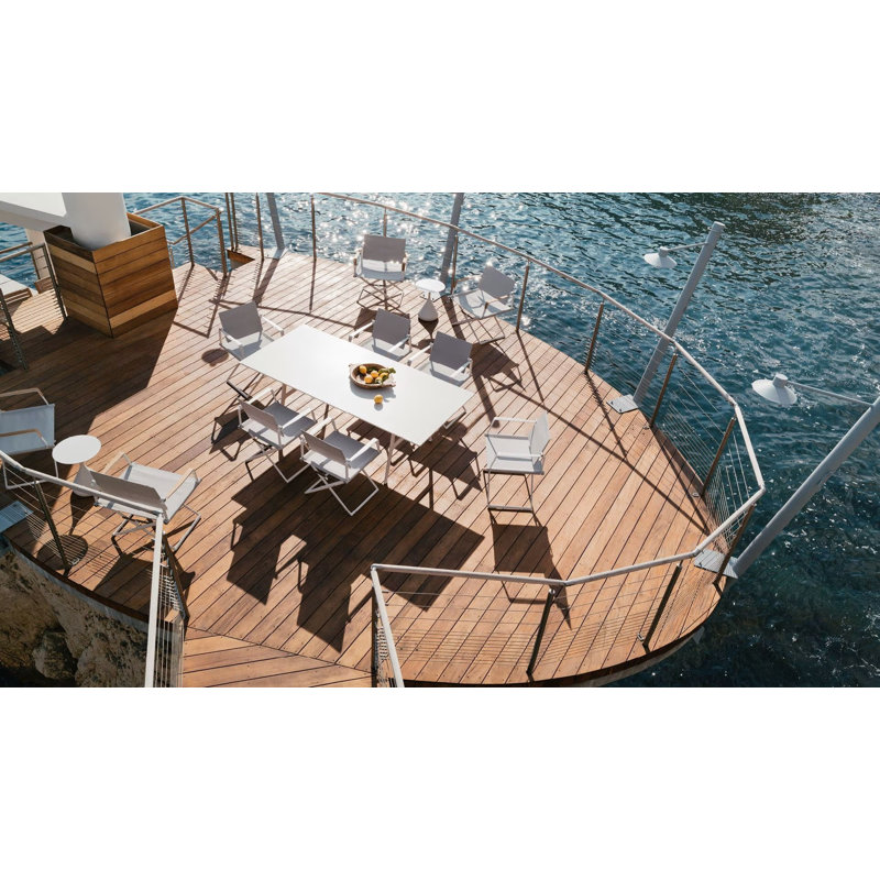 Outdoor Dining Armchair, Sail Shade, White