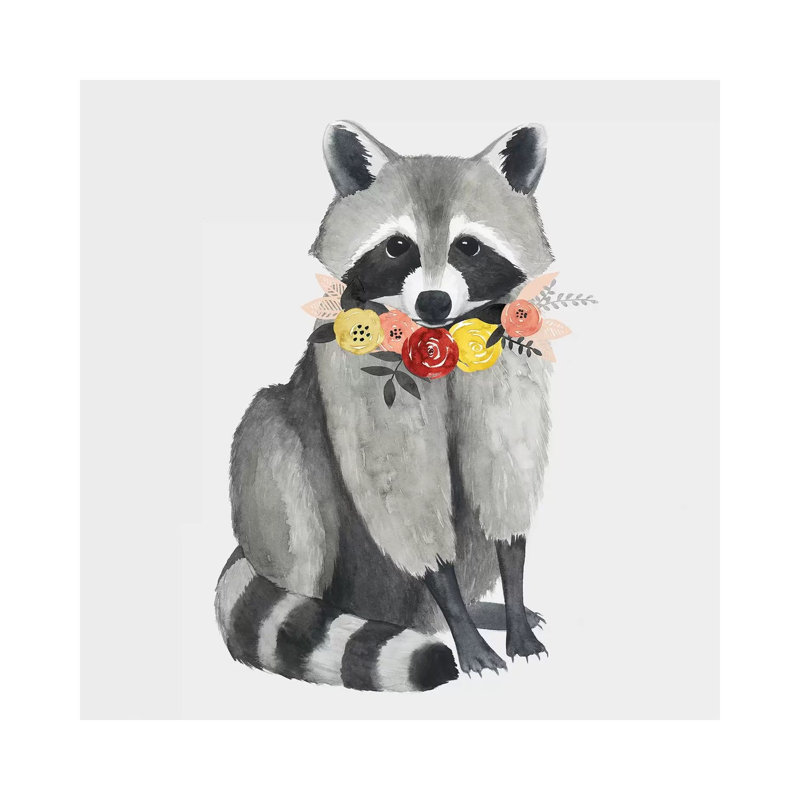 Flower Crown Forester III by Grace Popp - Wrapped Canvas Painting, 30.48 cm H x 30.48 cm W