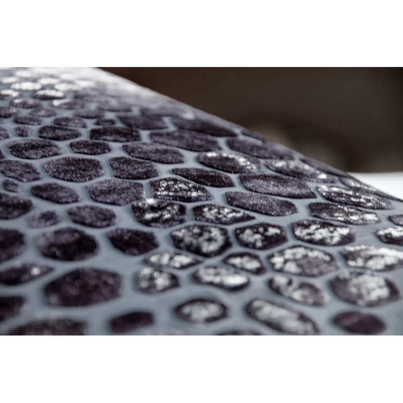 Snakeskin Square Velvet Pillow Cover & Insert, 22"H x 22"W, Wildberry