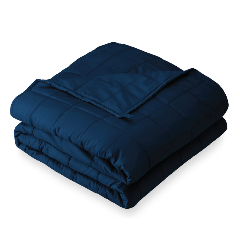 48"x72" Sand Cotton Weighted Blanket with Glass Beads