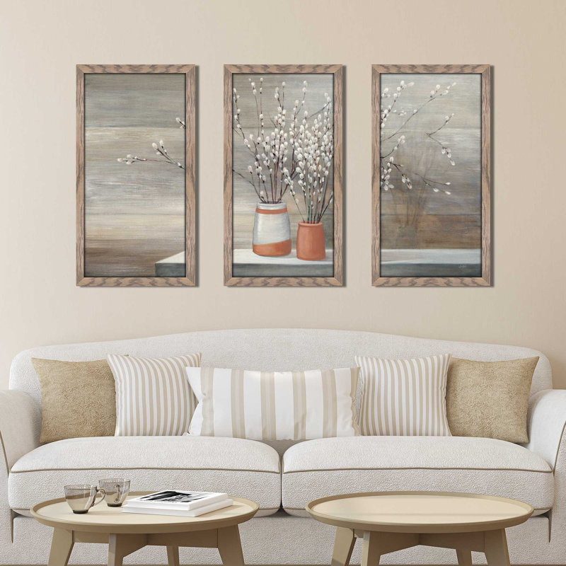 « willow still life », reproduction de peinture à l’acrylique à multiples impressions, L 40,5 po x H 25,5 po x P 1 po