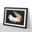 Strings of a White Bass Guitar - Picture Frame Graphic Art Print-56864466-56864467