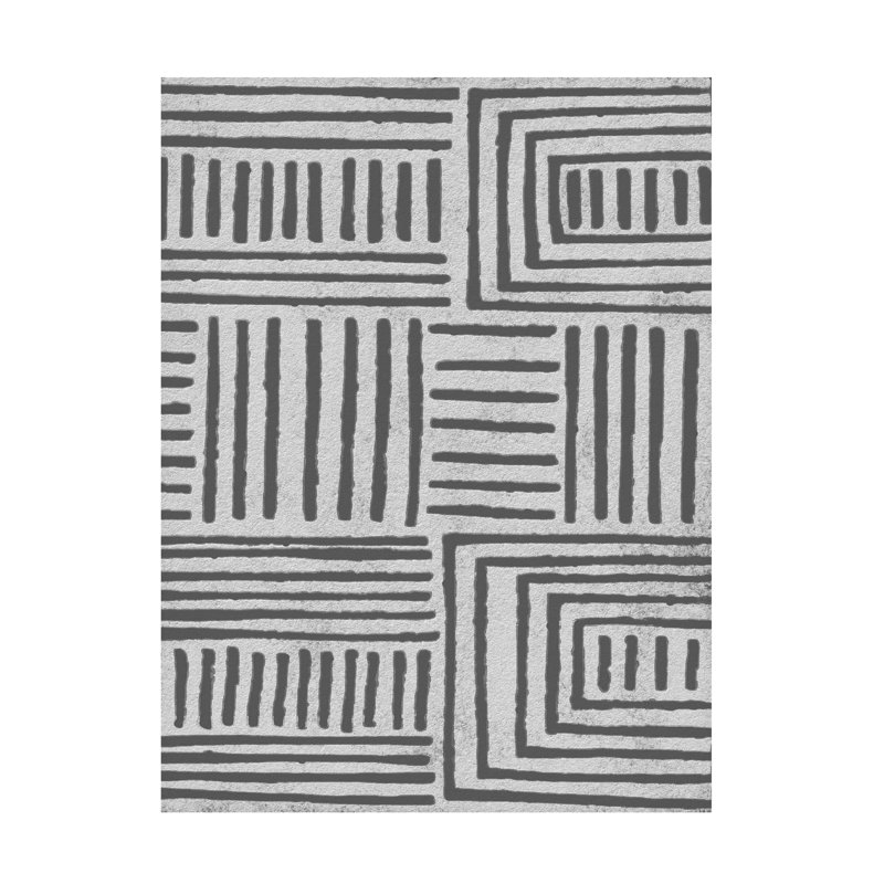 Peinture verticale verticale sur toile Batik II, H 19 po x l 14 po x P 2 po