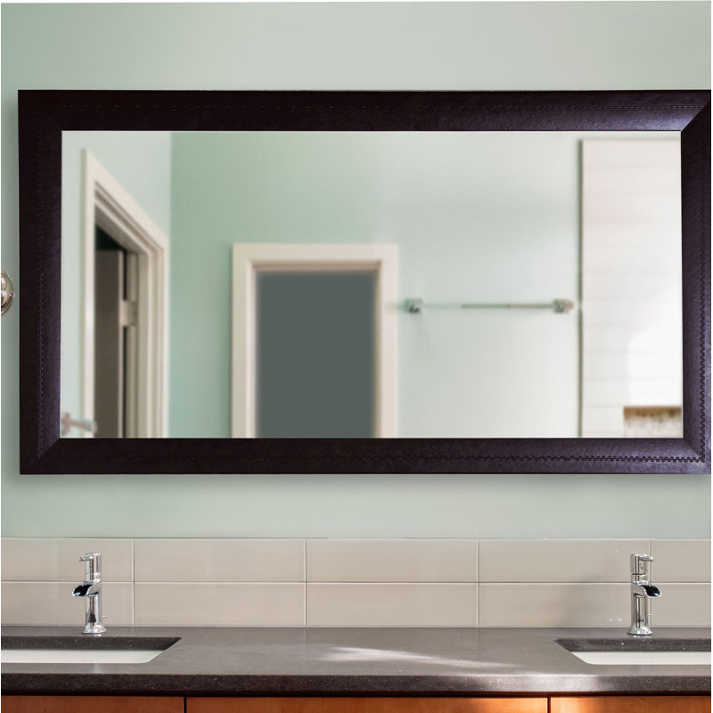 Millbury Wood Flat Wall Mirror, 55.75" H x 32.25" W