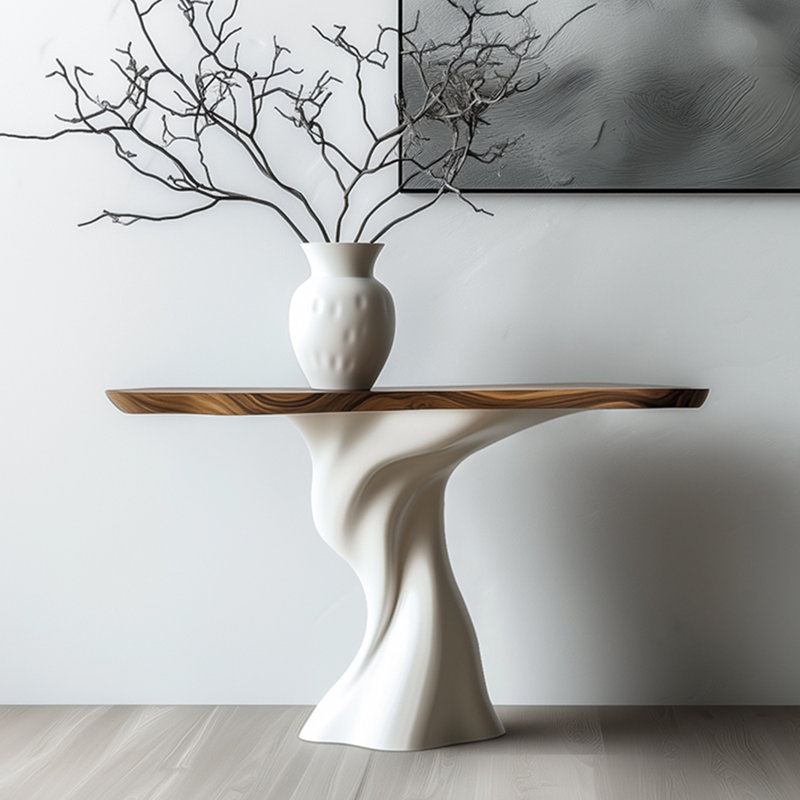 Italian-style light luxury creative console table