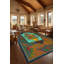 Tapis tissé bleu marine Mosso-2019895863