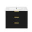 Armoire murale suspendue 24 po avec tiroir double, meuble-lavabo moderne avec lavabo en céramique et trou de robinet simple 24 po-1276347709