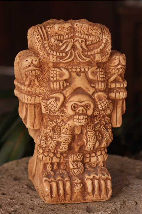 Goddess Cuatlicue Ceramic Figurine