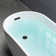 59" x 28" Freestanding Soaking Acrylic Single Slipper Bathtub with Reversible Drain