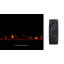FLAMEKO Media Wall Electric Fire, Wall Mounted Fireplace, Dilton Black-1271878428