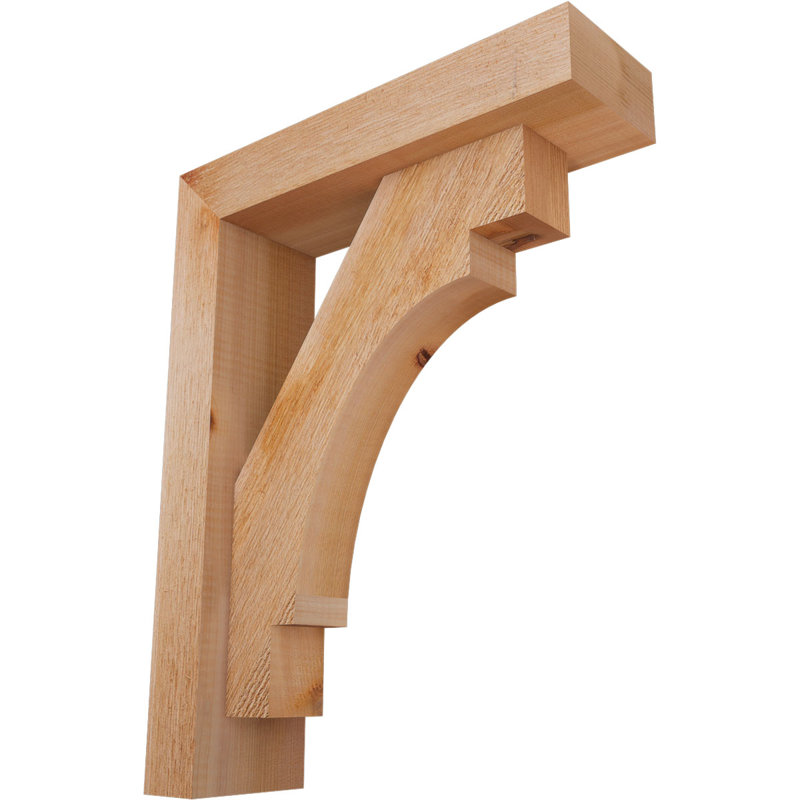 Support pour scie brute avec bloc décalé, l 4 po x P 14 po x H 18 po, cèdre rouge de l'Ouest, 18 x 14