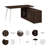 Bush Business Furniture Vista L Shaped Desk With Splayed Metal Legs And Low Storage Cabinet-103895024-103895026