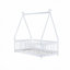 Lit simple, plancher en forme de tente, avec garde-corps, lattes-587513081