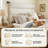 Modern Adjustable Wall-Mounted Upholstered Headboard, King, Cream Linen-1626855945-1626855946