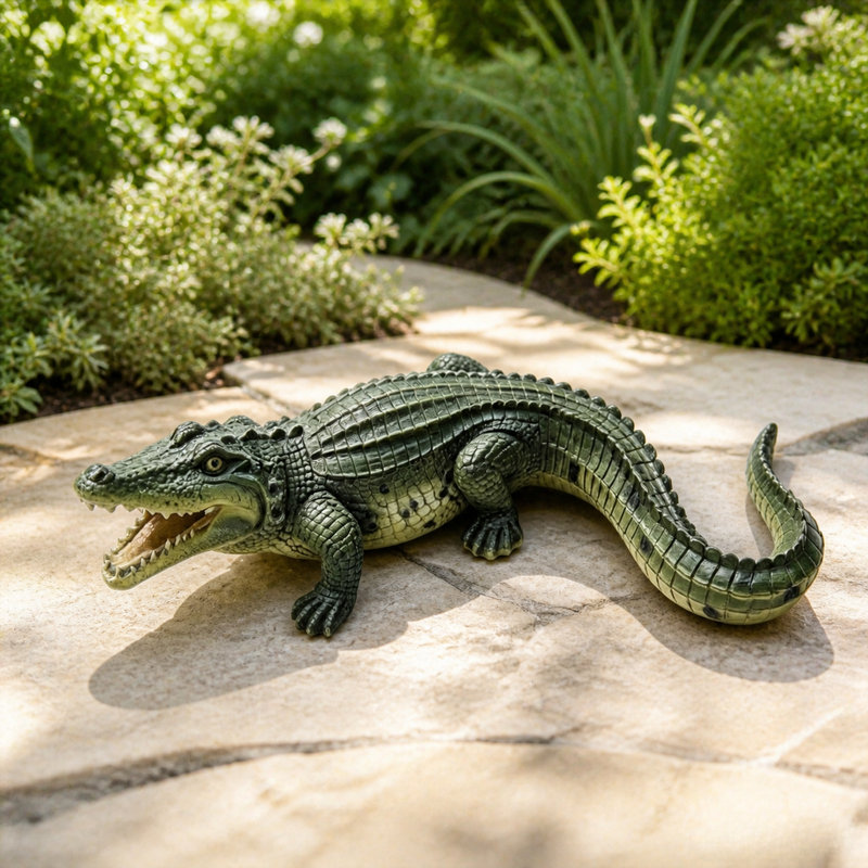 Crocodile Garden Statue