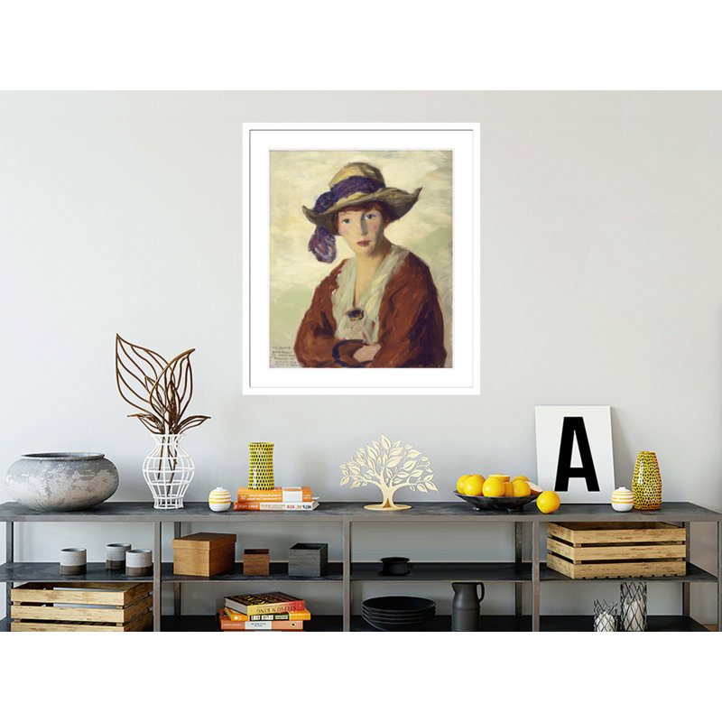 Portrait de madame Robert Henri par Robert Henri, impression giclée sur cadre, H 38,41 po x l 33,5 po