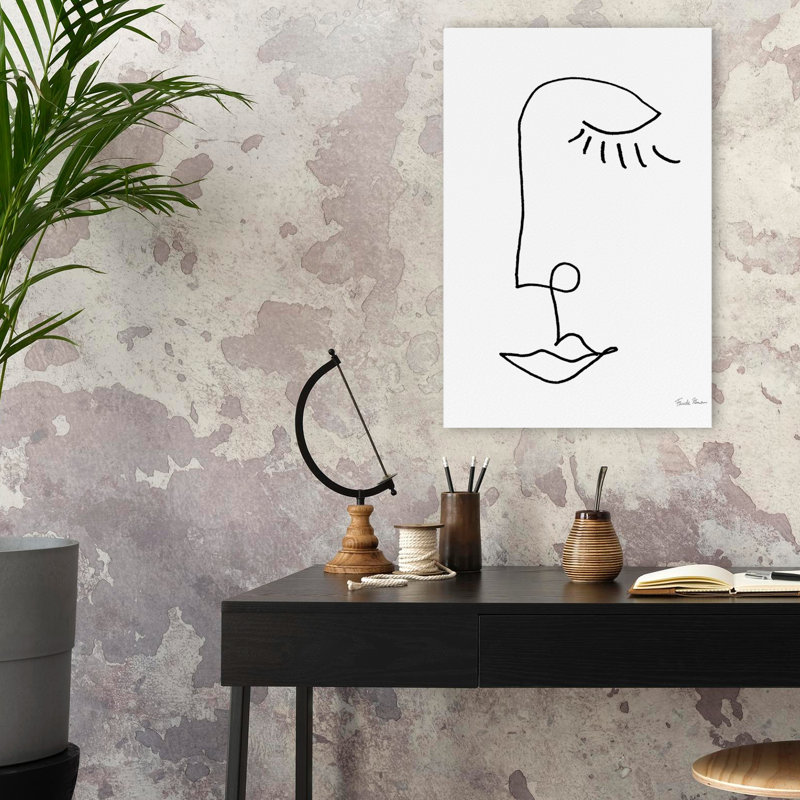 Visages Ii Art abstrait Art minimaliste, H 24 po x l 16 po