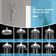 4.7" 8 Spary Settings Rain Multi Function Dual Shower Head