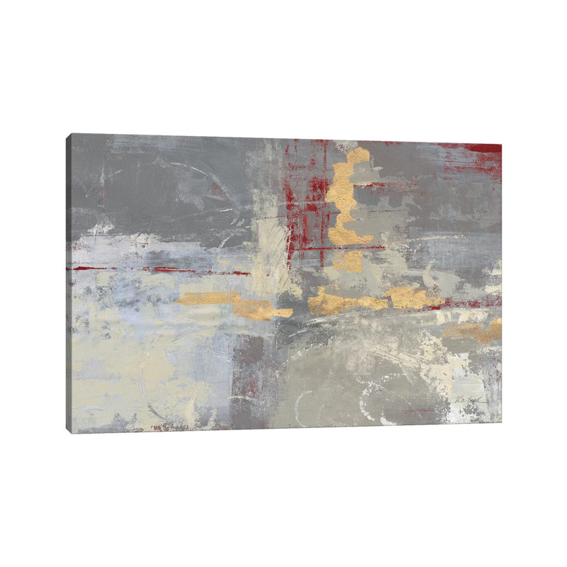 «Missing You Red Crop» par Silvia Vassileva - reproduction d'art, H 26 po x l 40 po x 1,5 po, Toile tendue, Pas de tapis