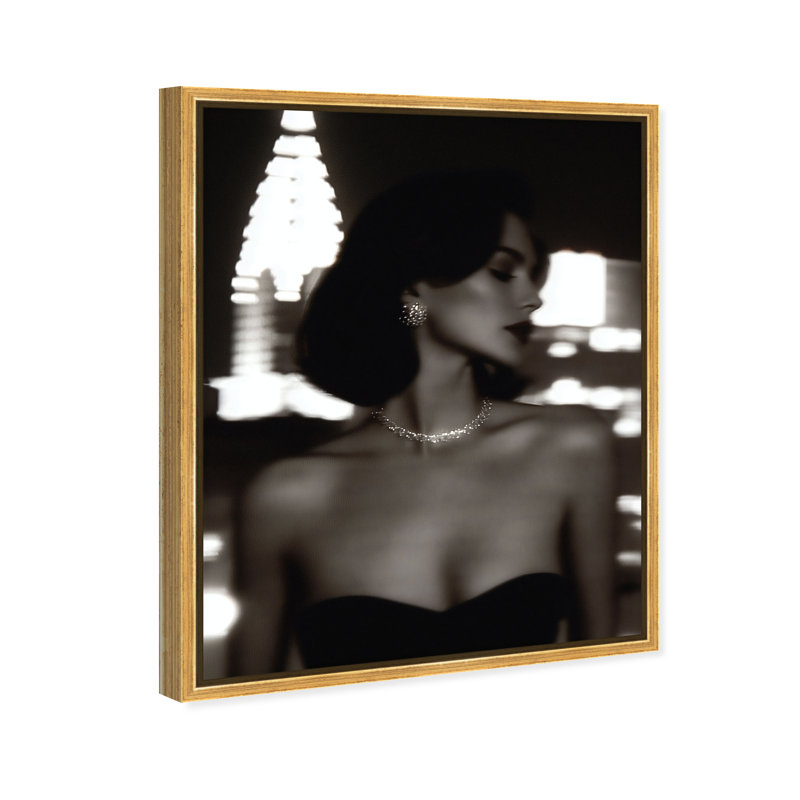 Shadow Queen III Print by Oliver Gal, 46" H x 37" W, Gold Floater Frame