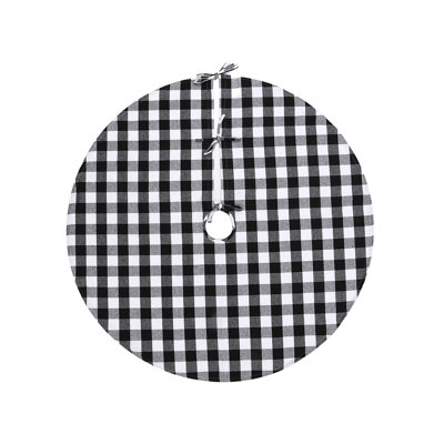 Checkered Cotton Tree Skirt