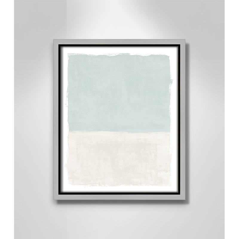 Ocean Tides I Print by Natalie Carpentieri, 9.5'' W x 11.5'' H, Silver Floater