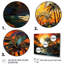 Palmiers orange mosaïque VI - impression-698056750-698056747